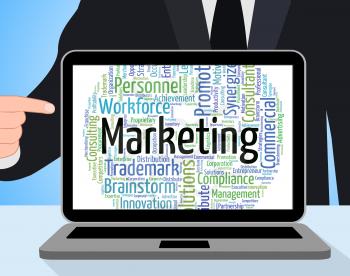 Marketing Word Indicating Promotions Sell And Selling
