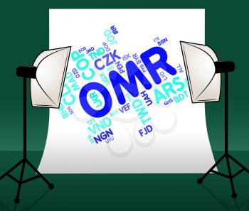Omr Currency Indicating Foreign Exchange And Oman