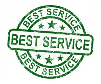 Best Service Stamp Showing Top Customer Assistance