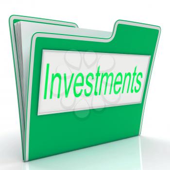 File Investments Representing Stock Paperwork And Invested