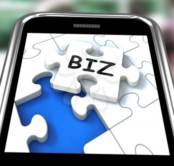 Biz Smartphone Meaning Internet Company Or Commerce