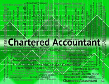 Chartered Accountant Representing Balancing The Books And Cpa Occupations
