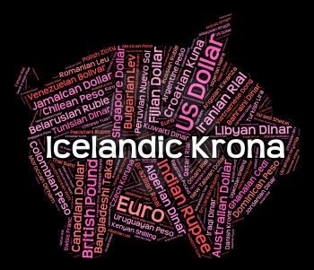 Icelandic Krona Representing Worldwide Trading And Fx