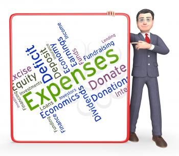 Expenses Word Indicating Finances Budget And Spending 