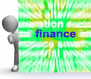 Finance Word Cloud Sign Meaning Money Investment