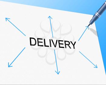 Distribution Delivery Representing Supply Chain And Freight