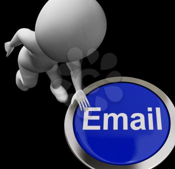 Email Button For Emailing Or Internet Communication