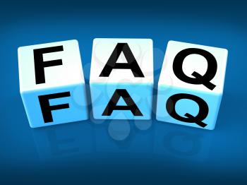 Faq Blocks Indicating Question Answer Information and Advice