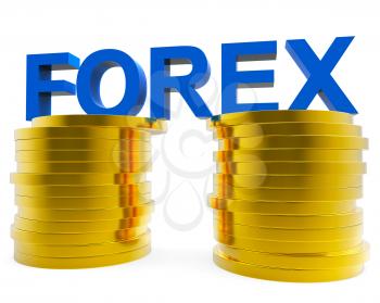 Foreign Exchange Representing Worldwide Trading And Savings