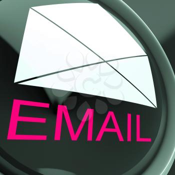 Email Envelope Showing Sending And Receiving Web Messages