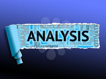 Analysis Word Showing Data Analyze And Analyzing