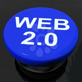 Web 2.0 Button Meaning Dynamic User WWW