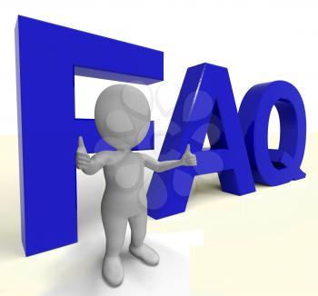 Faq Word As Symbol For Information Or Assisting