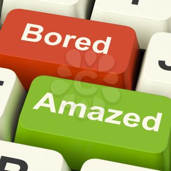 Bored Amazed Keys Showing Boredom Or Amaze Reaction