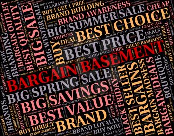 Bargain Basement Representing Bargains Discount And Offer