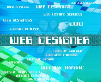 Web Designer Representing Designers Searching And Designs