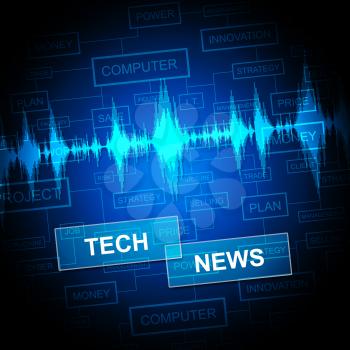 Tech News Indicating Newsletter Electronic And Journalism
