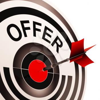 Offer Target Showing Discounts Reductions Or Sales
