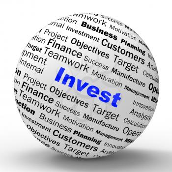 Invest Sphere Definition Showing Put Money In Real State Or Investor