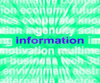 Information Word Meaning Details Facts Or Notification
