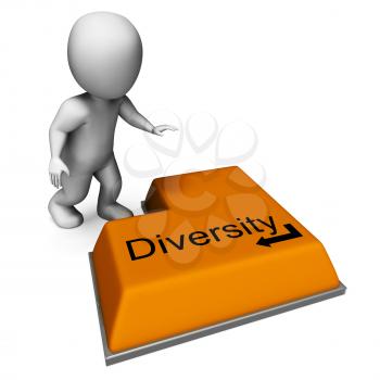 Diversity Key Meaning Multi-Cultural Range Or Variance