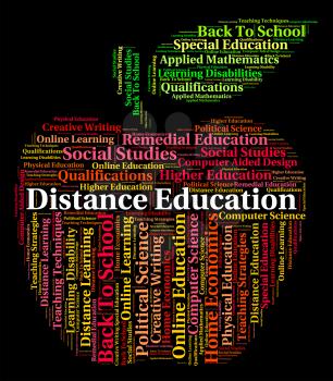 Distance Education Words Meaning Correspondence Courses And Studying