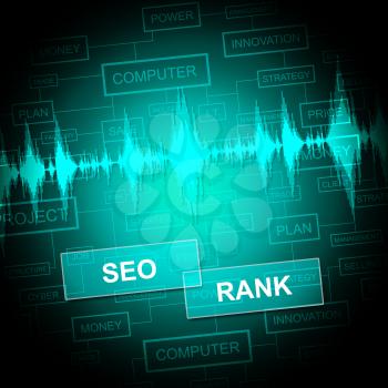 Seo Rank Representing Search Engine And Traffic