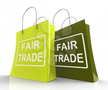 Fair Trade Bags Representing Equal Deals and Exchange
