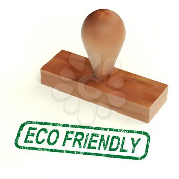 Eco Friendly Stamp As Symbol For  Recycling