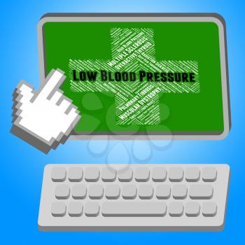 Low Blood Pressure Representing Poor Health And Malady