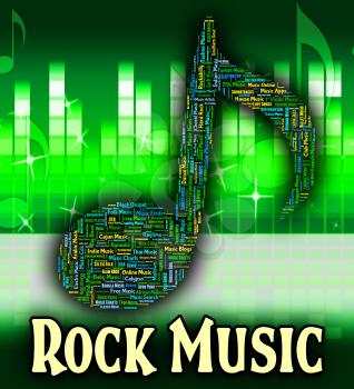 Rock Music Representing Sound Track And Acoustic