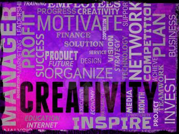 Creativity Words Representing Vision Innovation And Inspiration