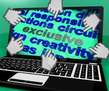 Exclusive Laptop Screen Showing Limited Offer Or Edition