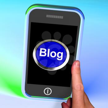 Blog Button On Mobile Showing Blogger Or Blogging Website