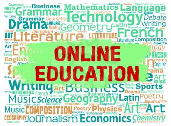 Online Education Meaning Web Site And Study