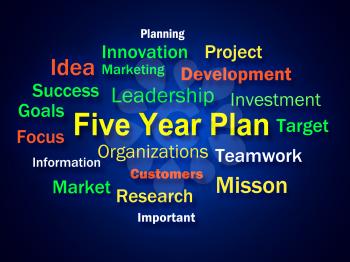 Five Year Plan Brainstorm Meaning Strategy For Next 5 Years
