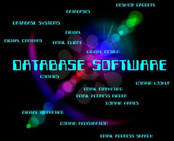 Database Software Representing Programs Text And Databases