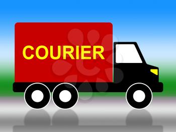 Truck Delivery Meaning Parcel Sending And Moving
