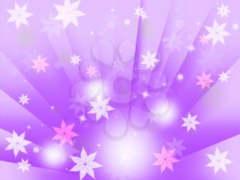 Purple Bubbles Background Meaning Flowers Light And Beams
