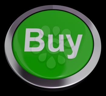 Buy Button For Commerce Or Retail Purchasing Online