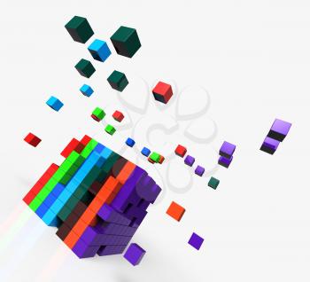 Blocks Scattered Shows Action Ideas And Solutions