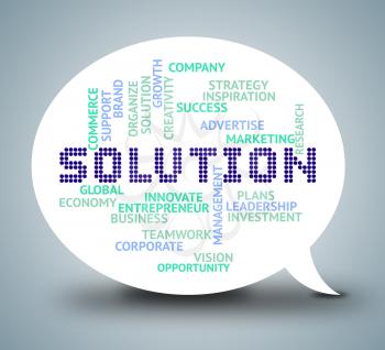 Solution Bubble Meaning Successful Goals And Achievement
