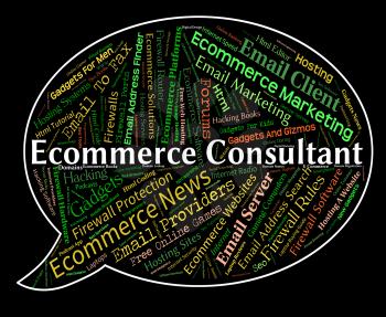 Ecommerce Consultant Representing Online Business And Biz