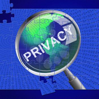 Privacy Magnifier Meaning Research Private And Confidential