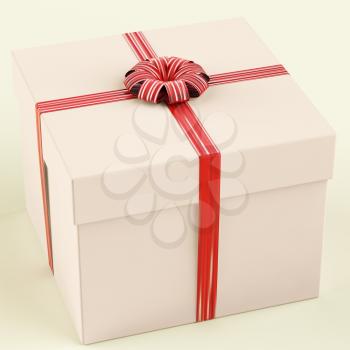 Pink Gift Box As Birthday Present For Girls