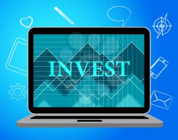 Invest Online Representing Web Site And Computer
