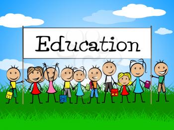 Education Banner Meaning Develop Train And Studying