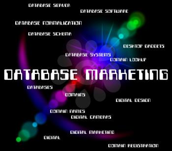 Database Marketing Representing Advertising Selling And Text