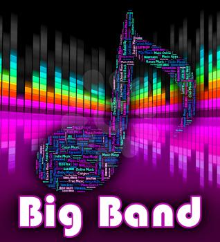 Big Band Music Showing Sound Tracks And Jazz
