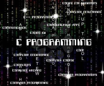 C Programming Indicating Software Development And Word